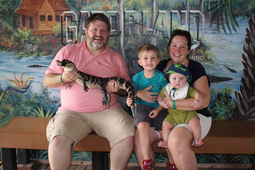 We didn't know about the little alligator when we said do it - there was a snake option, to which we said 