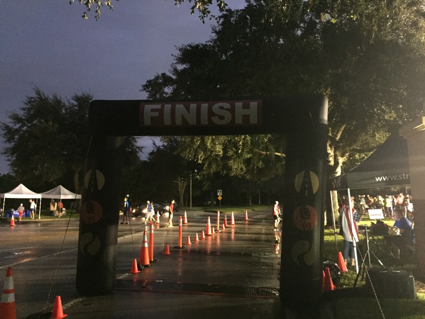 The finish line, before the madness